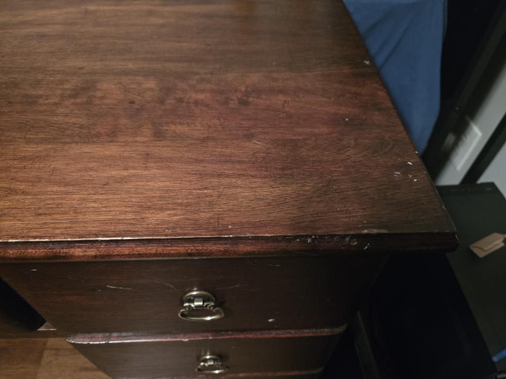 Wooden Desk with Drawers - photo 2