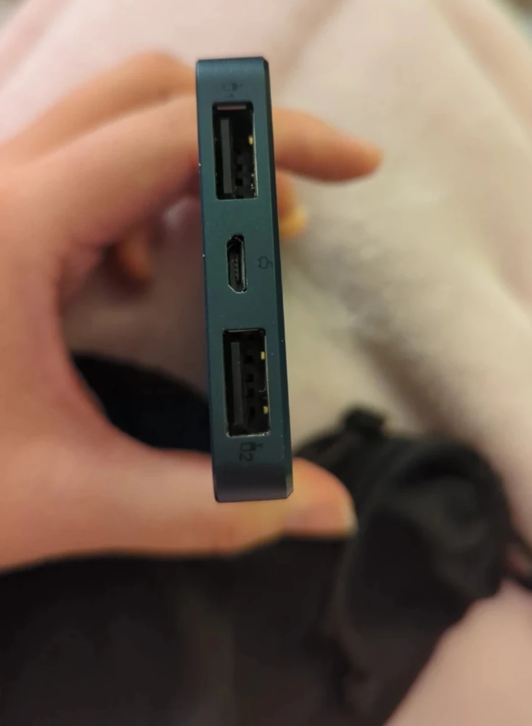 Ultra Slim Power Bank 6500mAh - 2x in black and gold - photo 3