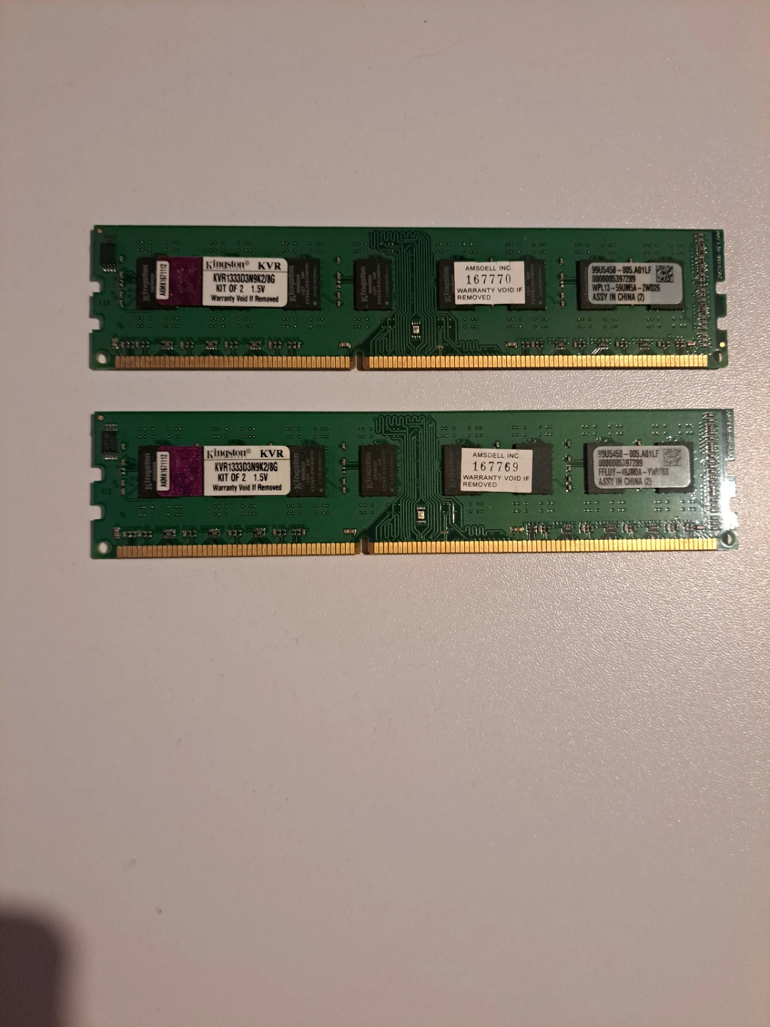 Kingston KVR DDR3 RAM Kit - 2 x 4