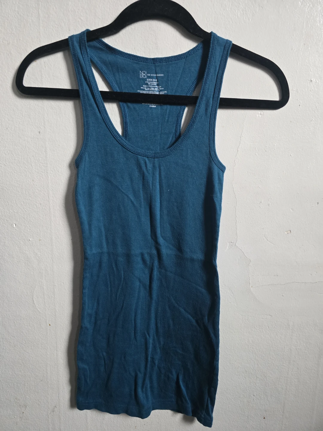 No Boundaries Teal Racerback Tank Top - Small - photo 3