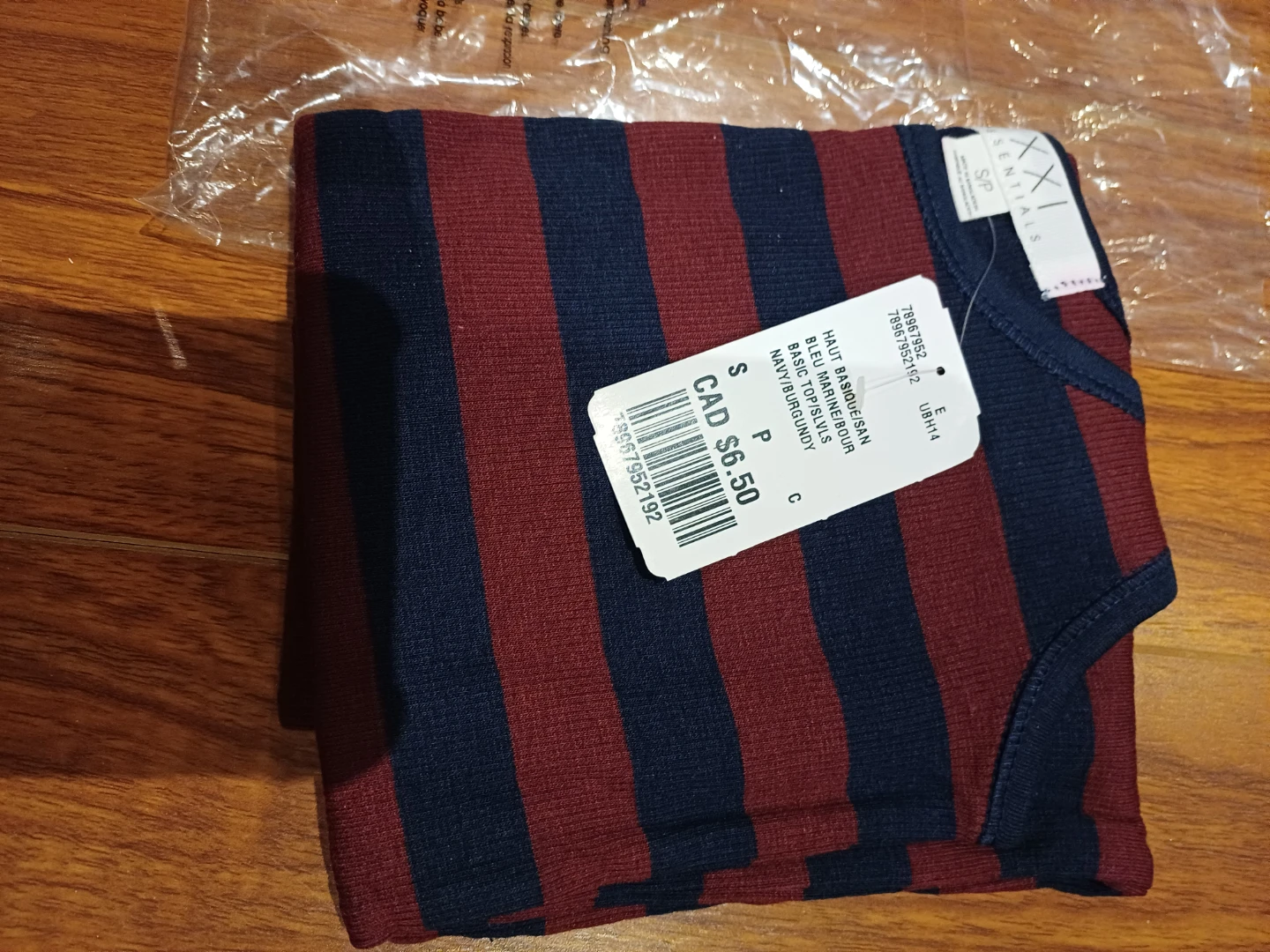 NEW FOREVER XXI Essentials Navy/Burgundy Striped Tank Top 🏆 - photo 2