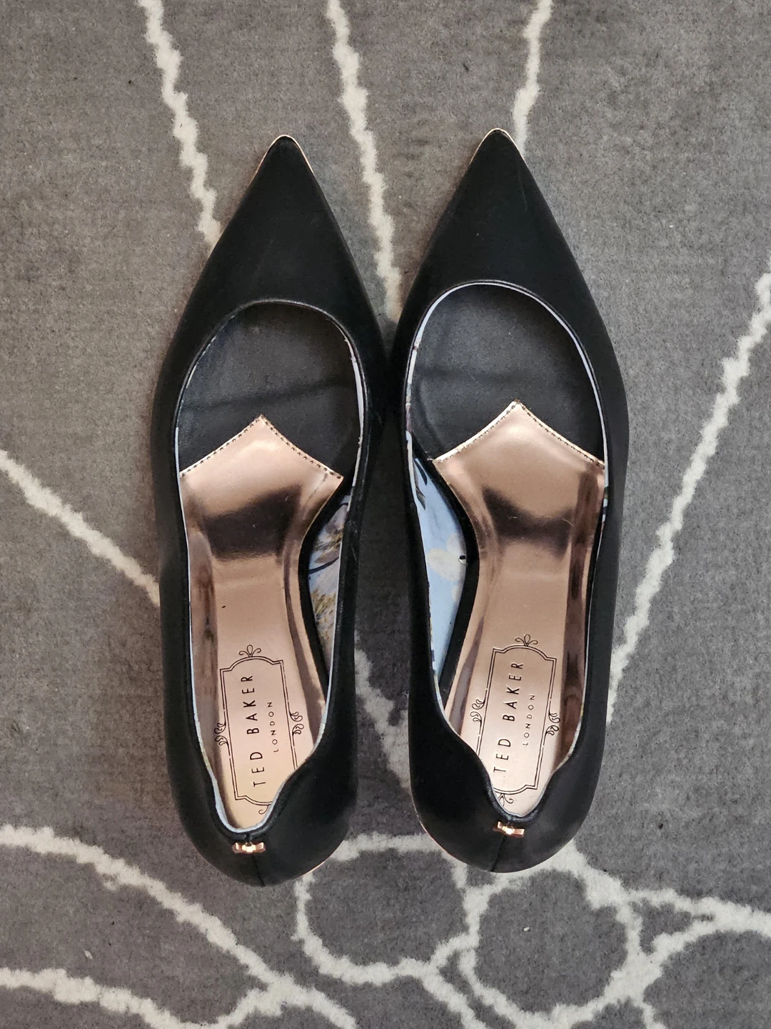 Ted Baker London Black Pointed Toe Heels