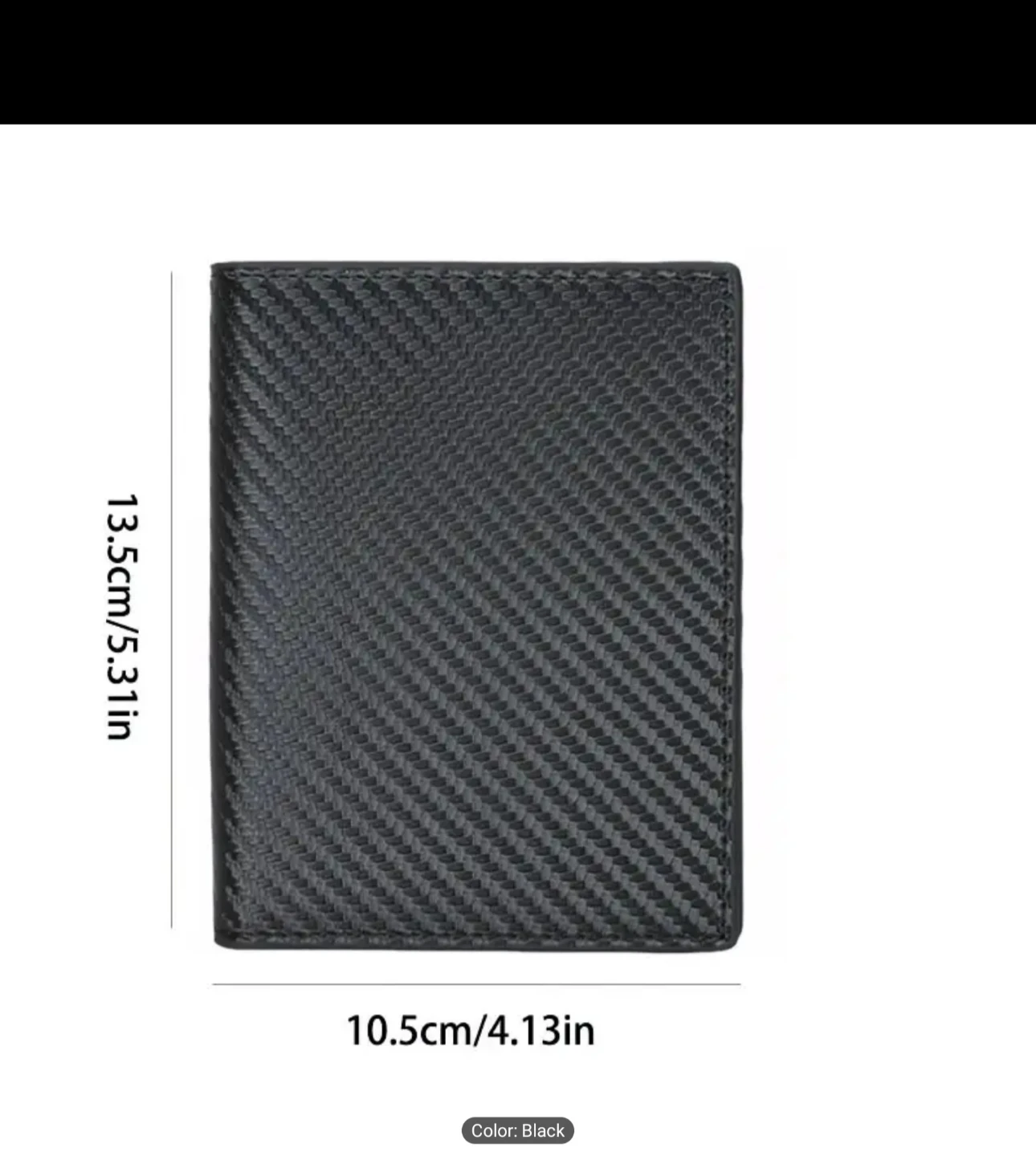 RFID Blocking Wallet - Black