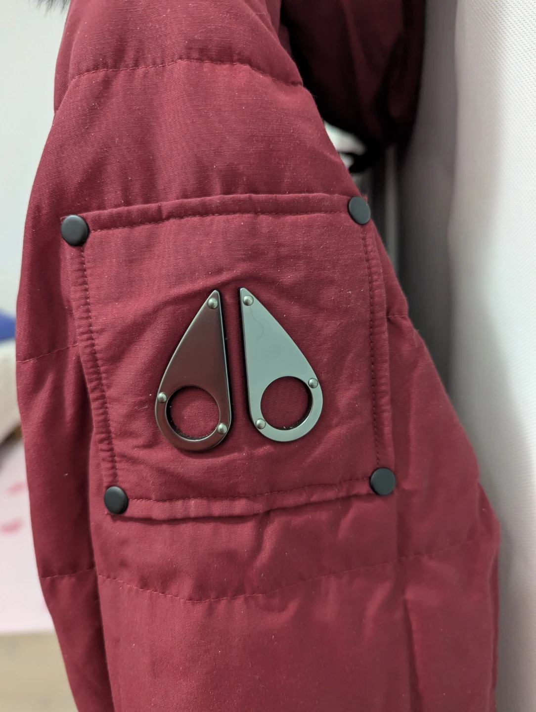 Moose Knuckles Bomber Jacket - Burgundy - photo 3