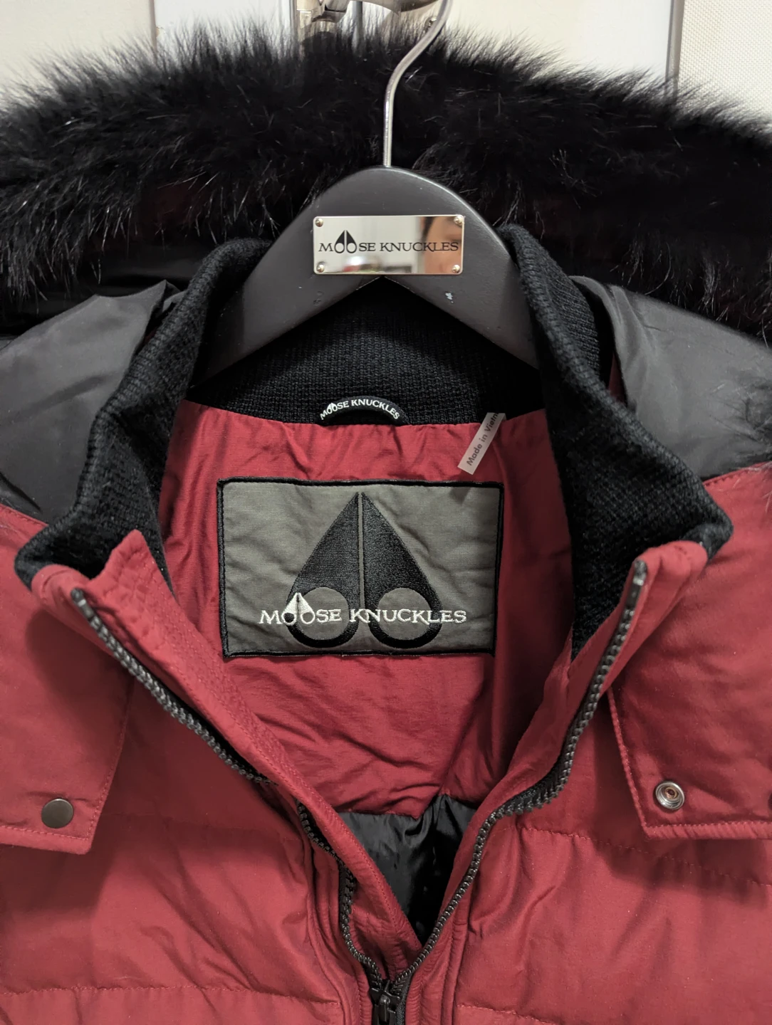 Moose Knuckles Bomber Jacket - Burgundy - photo 4