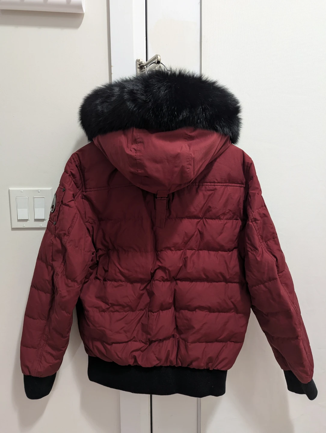Moose Knuckles Bomber Jacket - Burgundy - photo 5