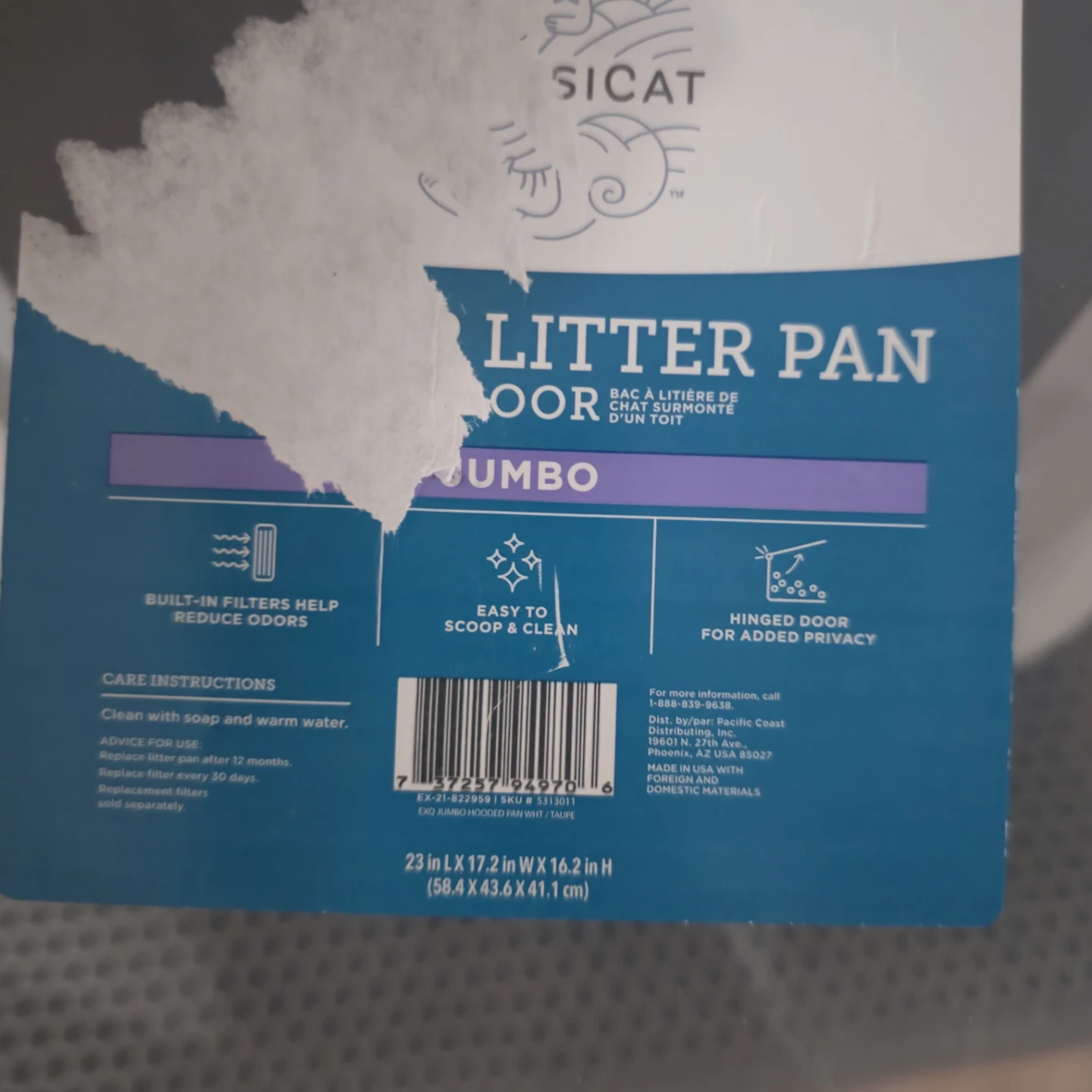 Litter Box Jumbo Cat Litter Pan - photo 2