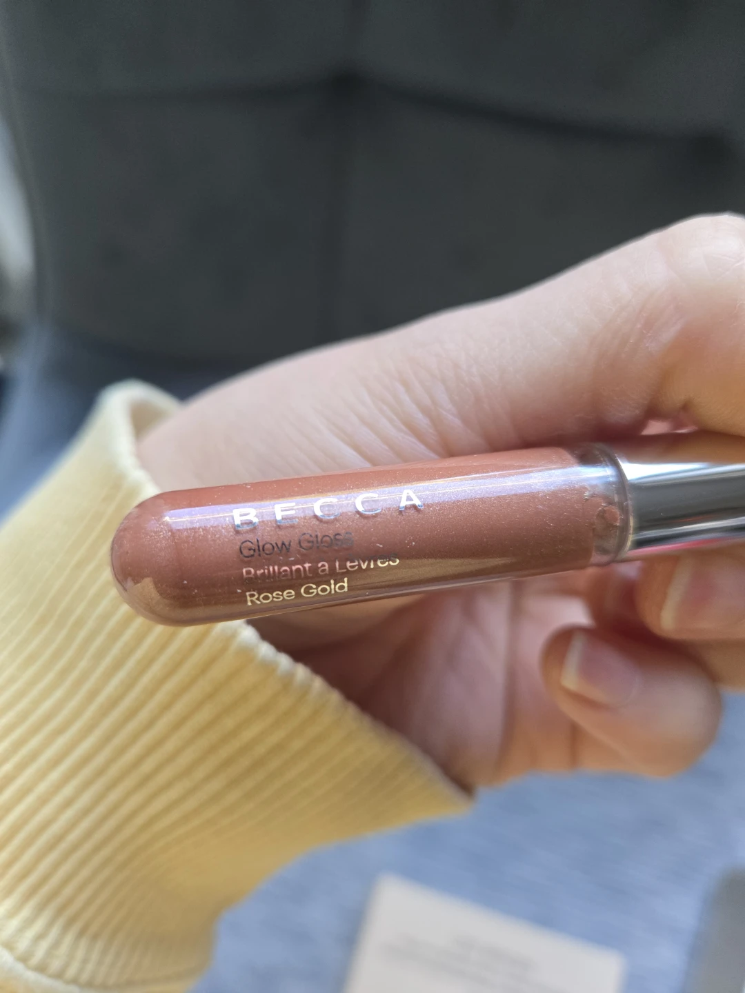 BECCA Glow Gloss Rose Gold + MAC glitter eyeshadow - photo 3
