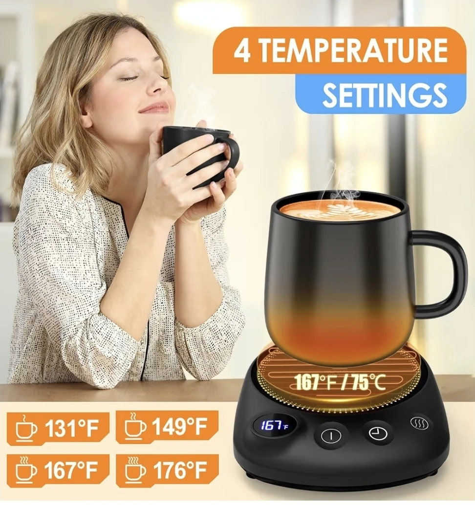 KitcheShop Coffee Mug Warmer - Black - photo 3