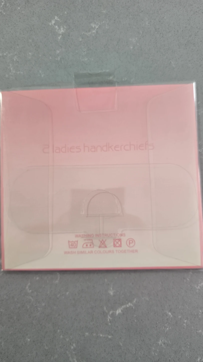 2 Ladies Handkerchiefs - Pink and White - photo 2
