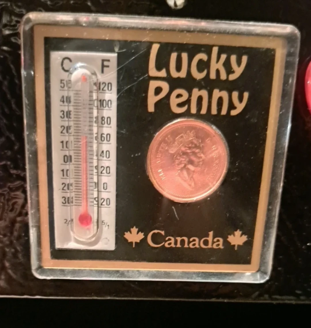 Lucky Penny Thermometer Magnet Canada