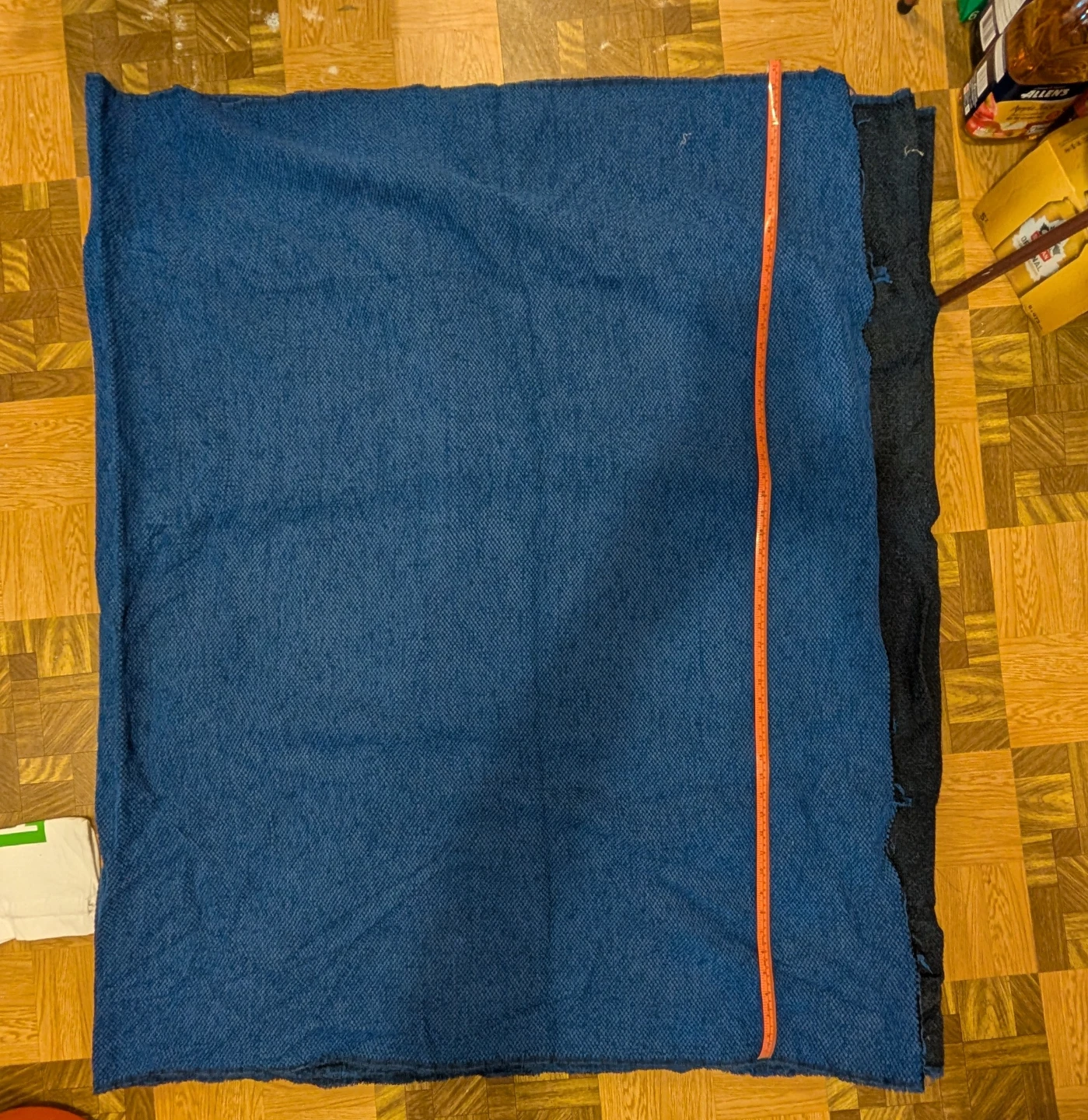 Blue upholstery fabric