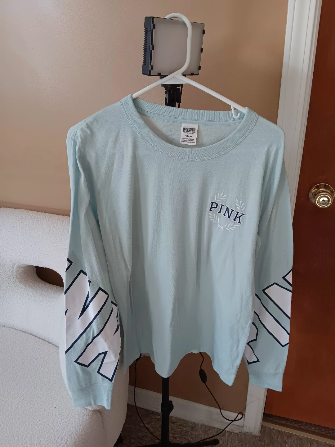PINK by Victoria's Secret Light Blue Long Sleeve Shirt
