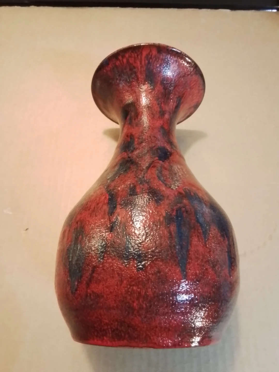 Studio Earthenware Vase Signed Paul 75