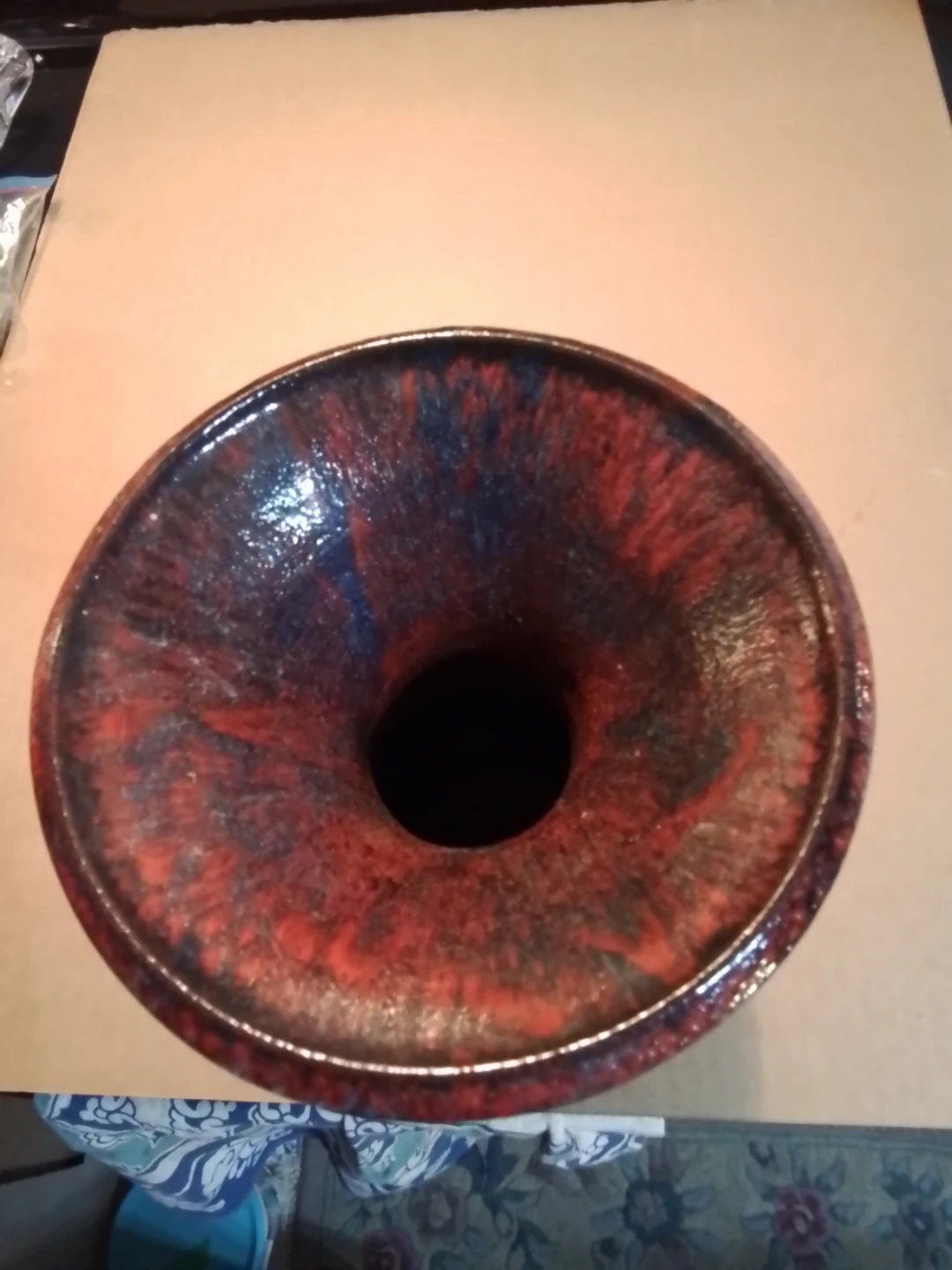 Studio Earthenware Vase Signed Paul 75 - photo 3