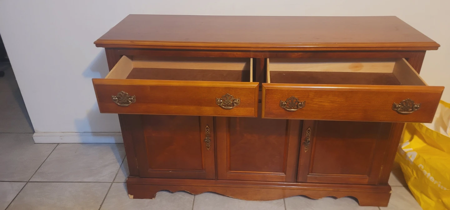 Wooden Buffet / Sideboard with Drawers and Cabinets - photo 4