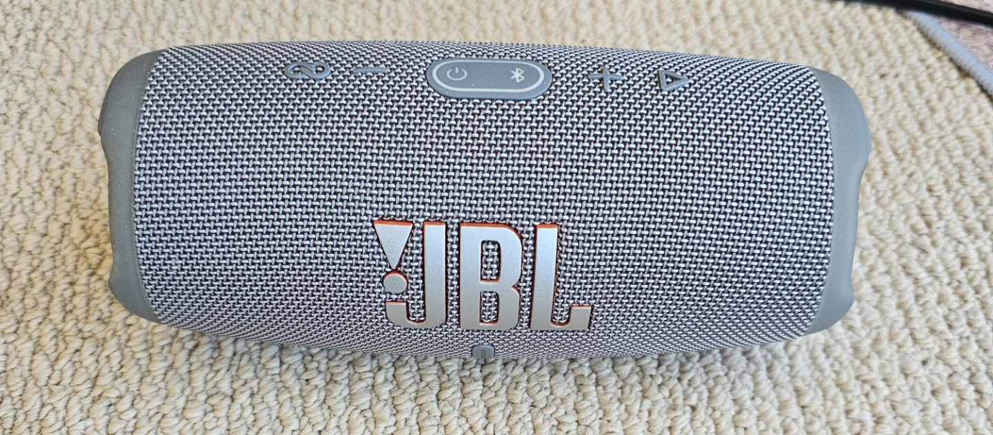 JBL Charge 5 Portable Waterproof Bluetooth Speaker - Grey - photo 2
