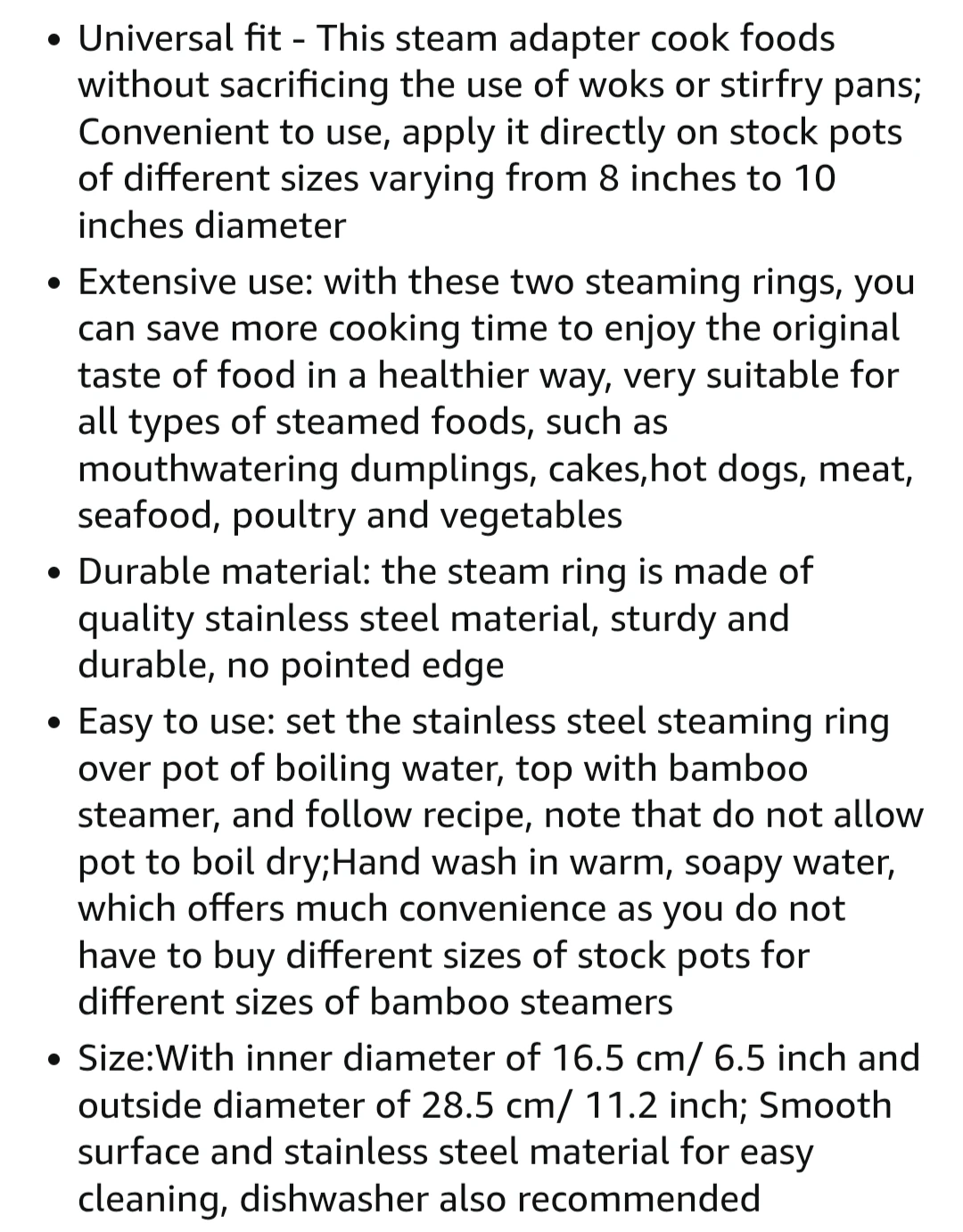 Bamboo Steamer Set with Stainless Steel Adapter Ring - photo 5