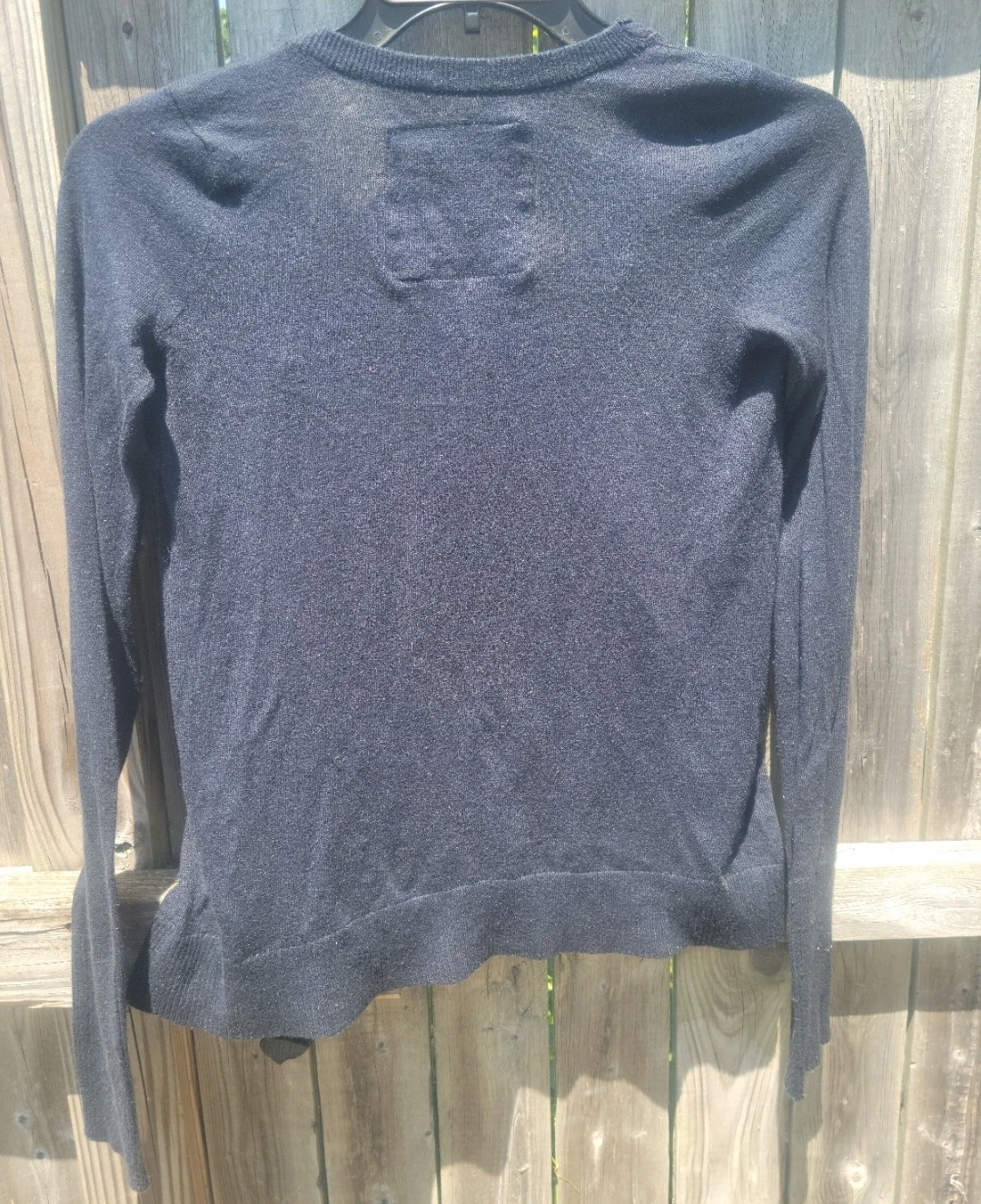 Hollister Navy Blue Ruffled Cardigan Size S - photo 5