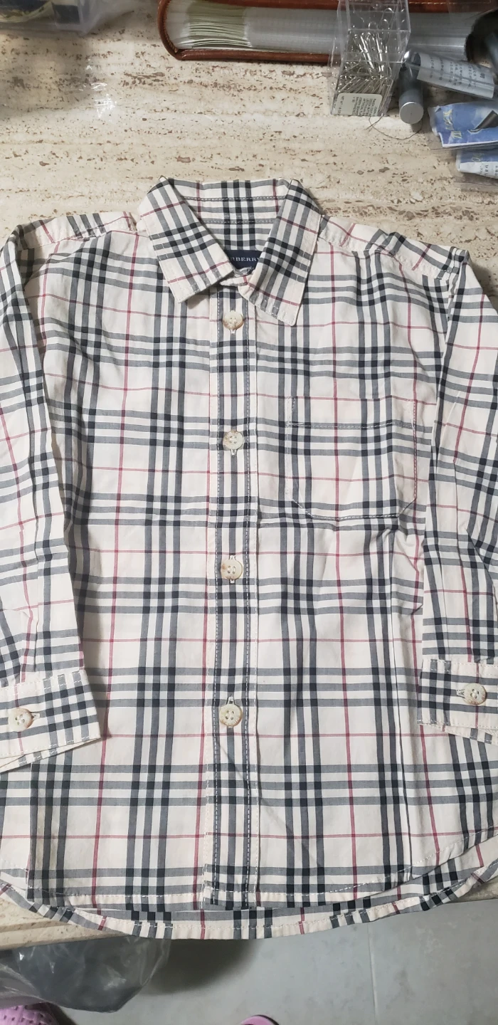 Burberry Classic Check Button-Up Shirt - photo 2