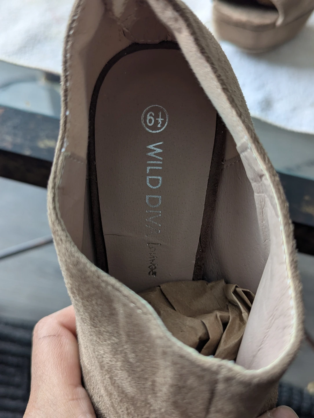 Wild Diva Lounge Peep-Toe Heels - Size 6.5 - photo 3