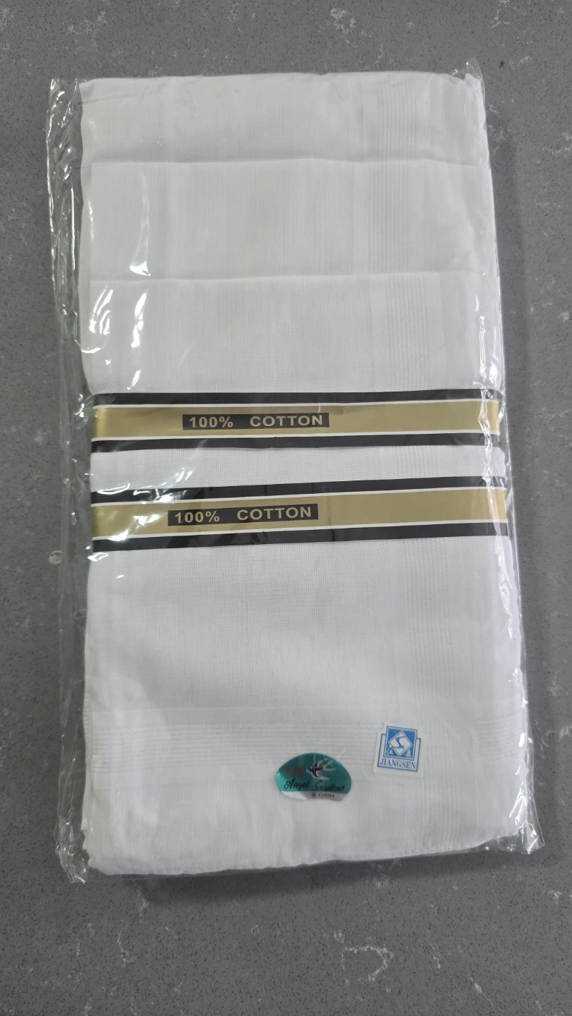 White 100% Cotton Handkerchiefs (one dozenPack) - photo 2