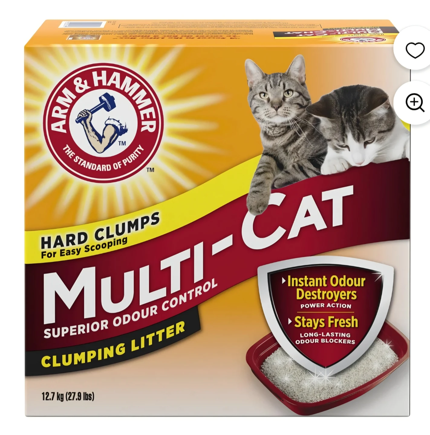 Arm & Hammer Multi-Cat Clumping Litter - 12.7 kg