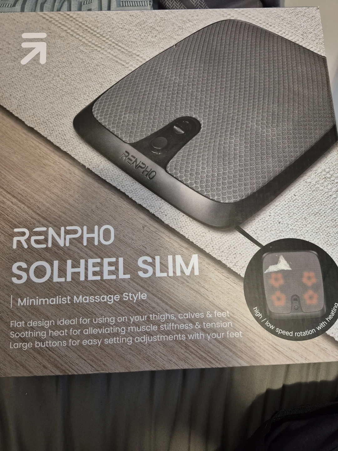 RENPHO Solheel Slim Foot Massager with Heat