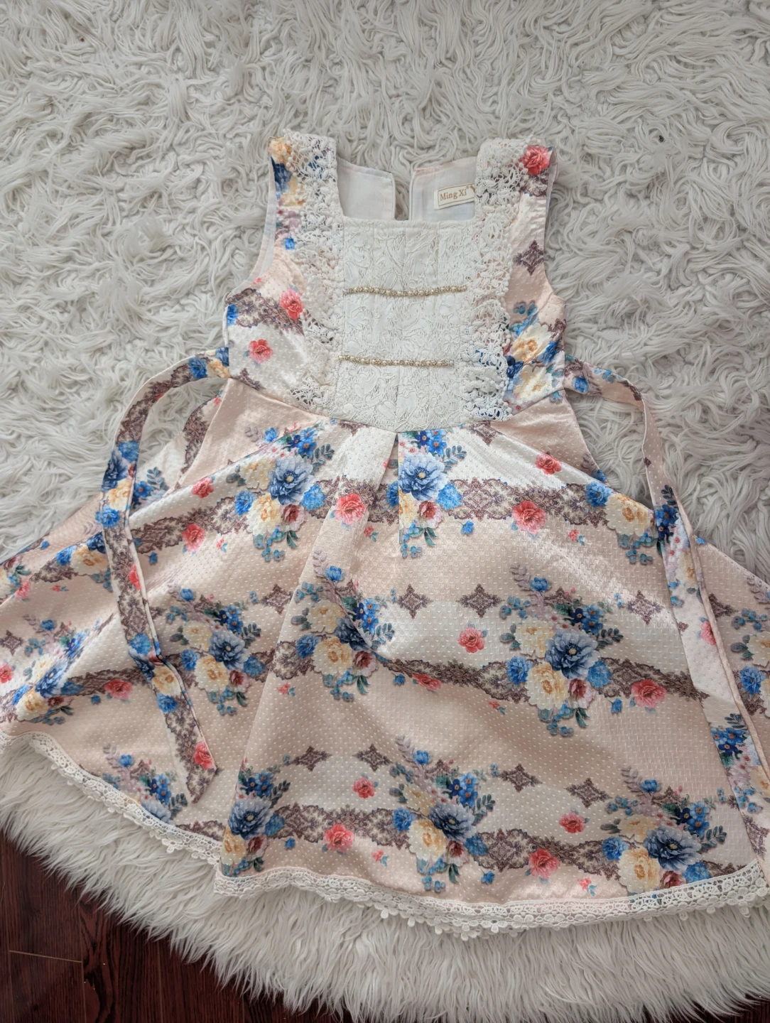 Kid's Lace Floral Dress