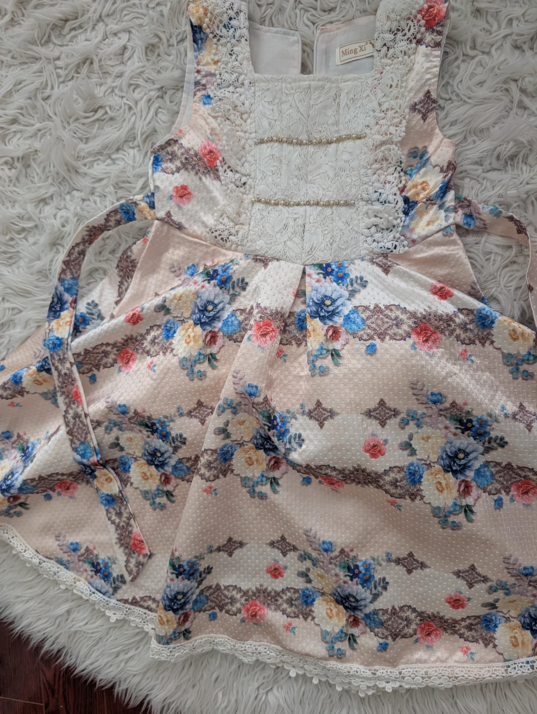 Kid's Lace Floral Dress - photo 3