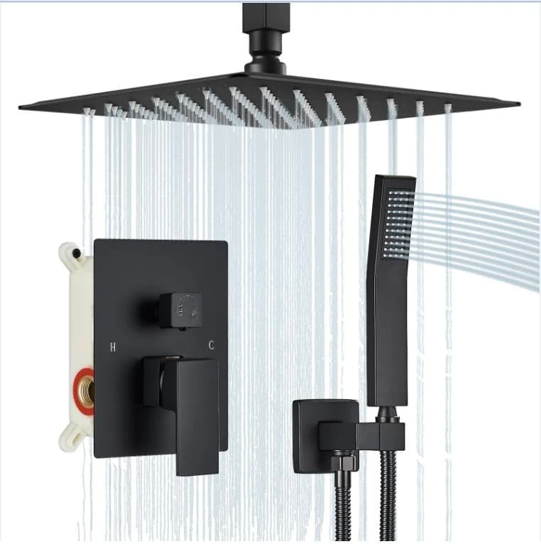 Brand New Matte Black 10” Rainfall Shower Kit For Sale