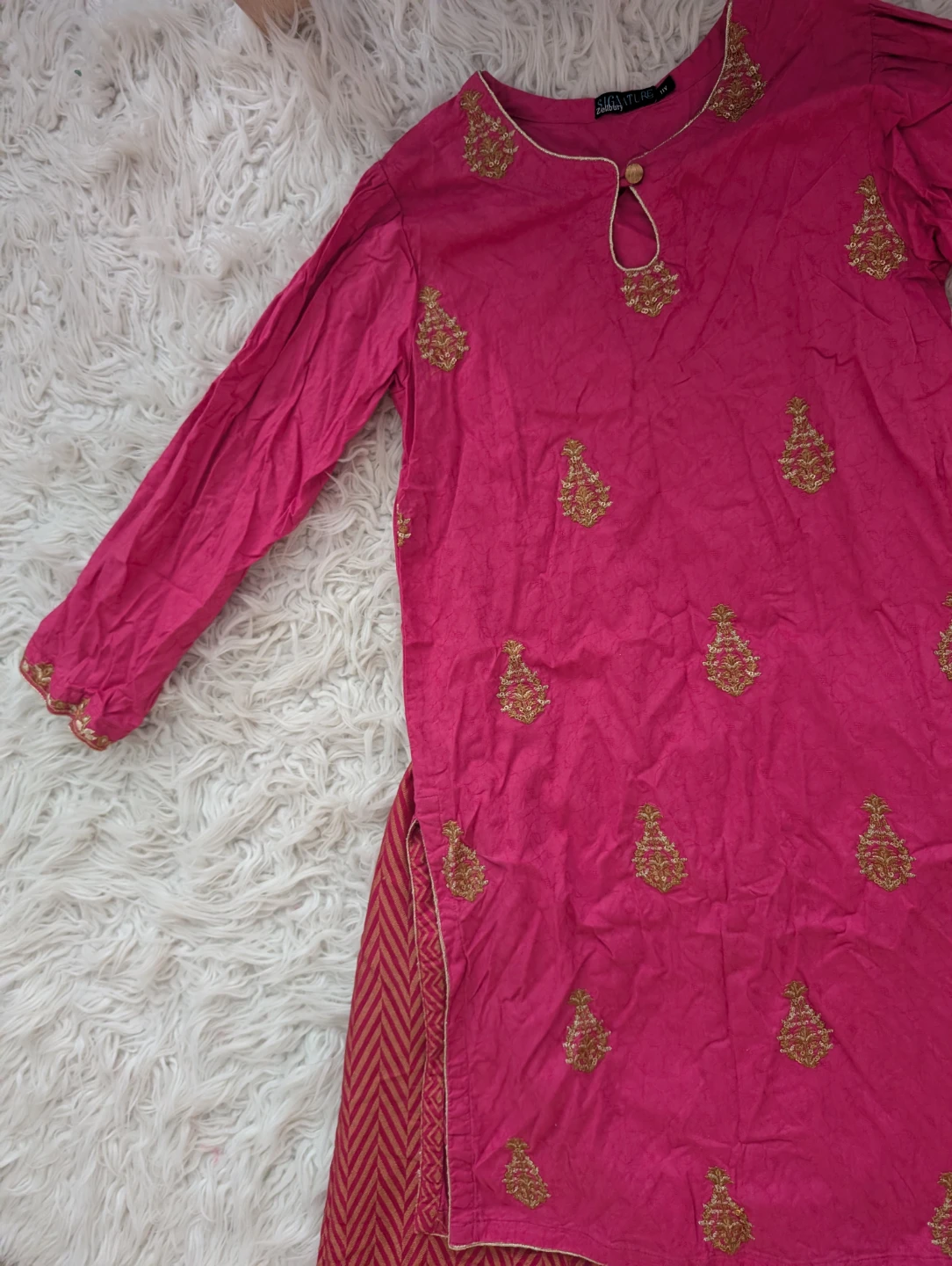 Original Zellbury Girl's Pink Kurti with Palazzo - photo 2