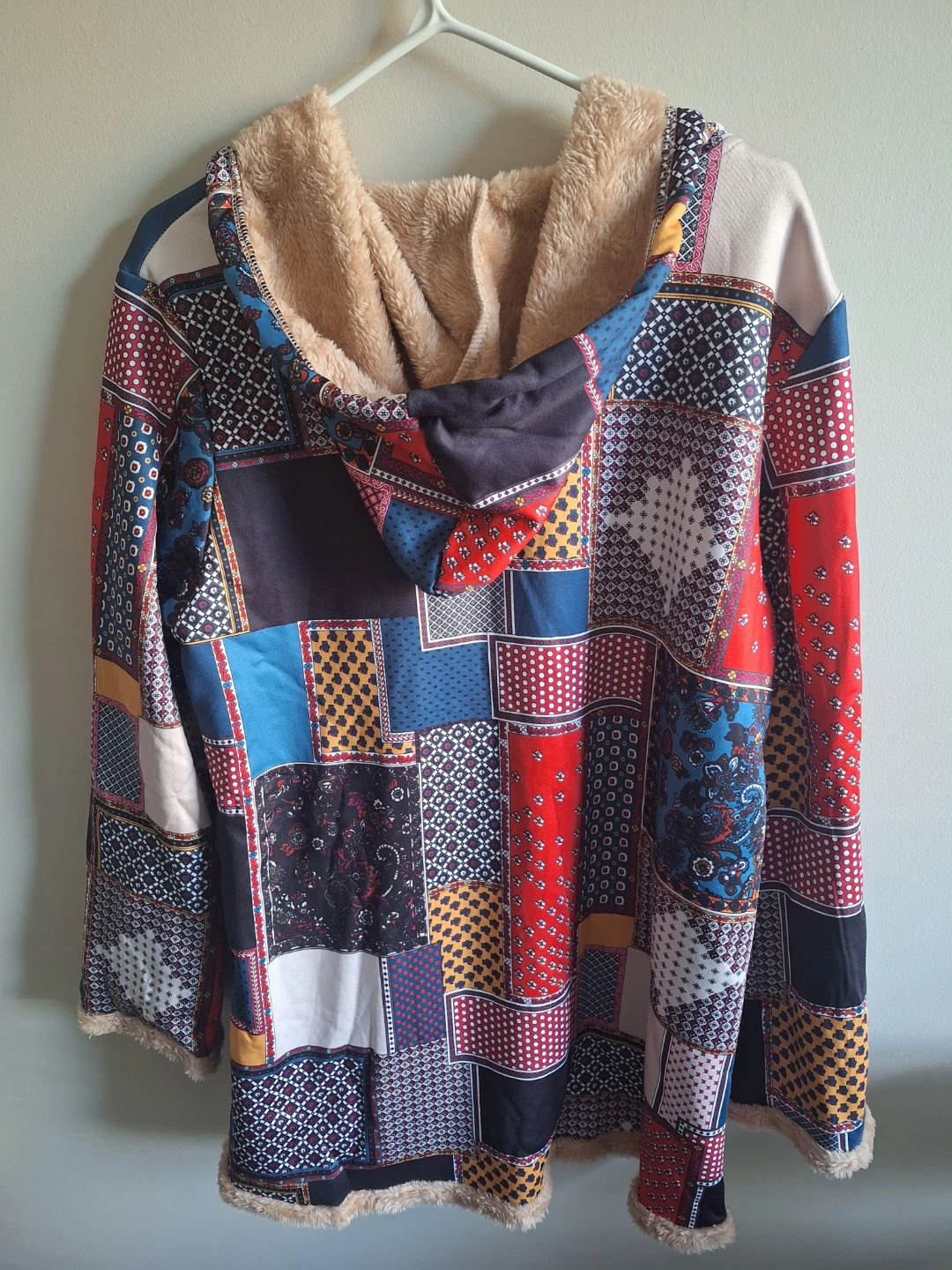 NEW Cute Patchwork Fleece Lined Hooded Jacket - photo 3