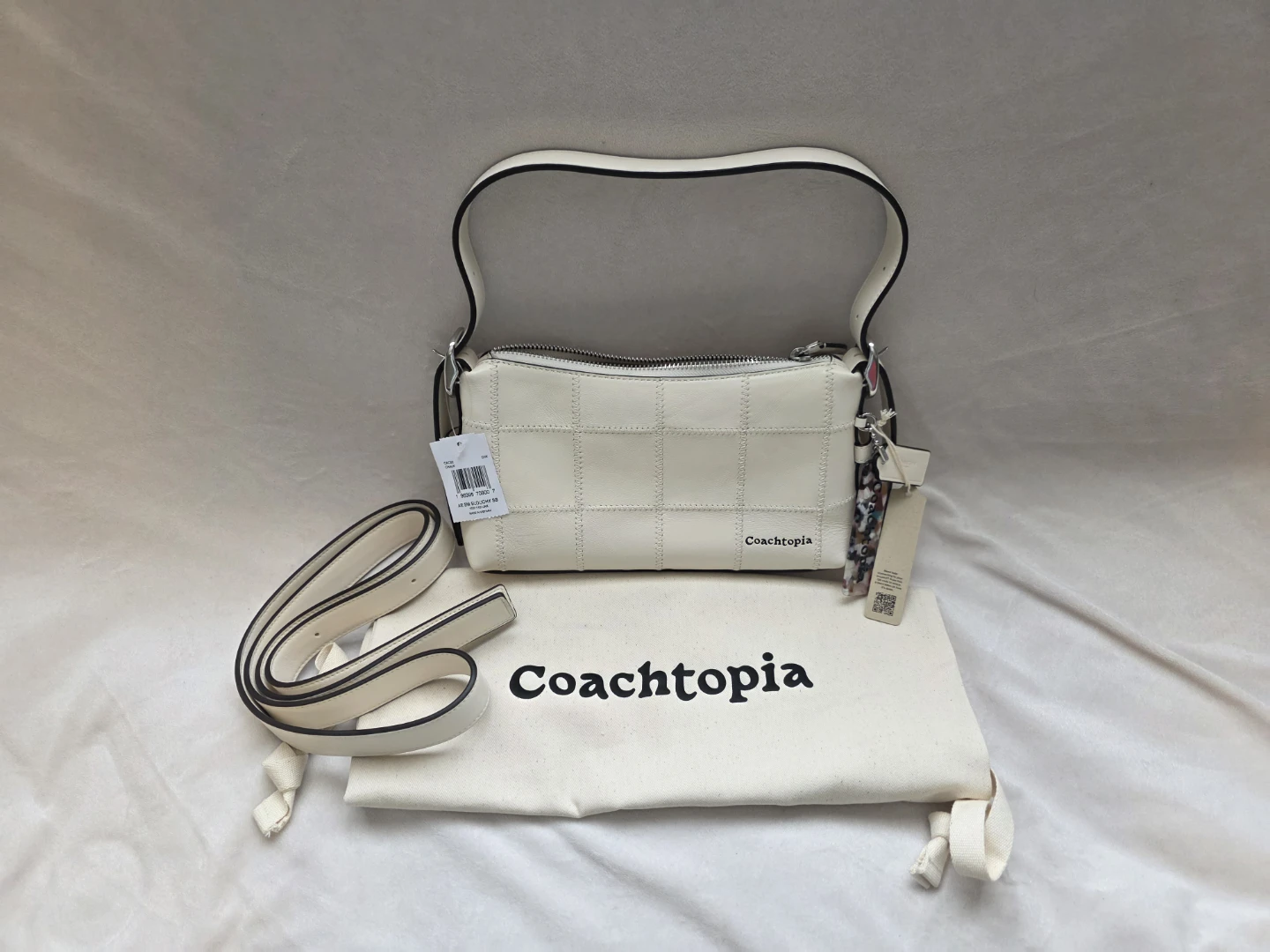 Coachtopia Alter/Ego Small Slouchy Bag - Chalk Colour - photo 2