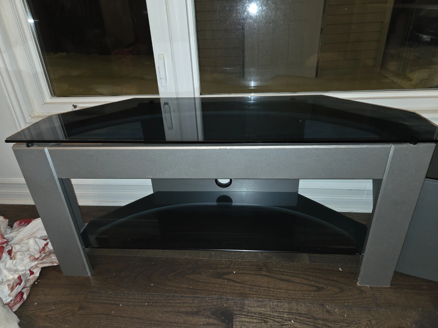 Glass Top TV Stand