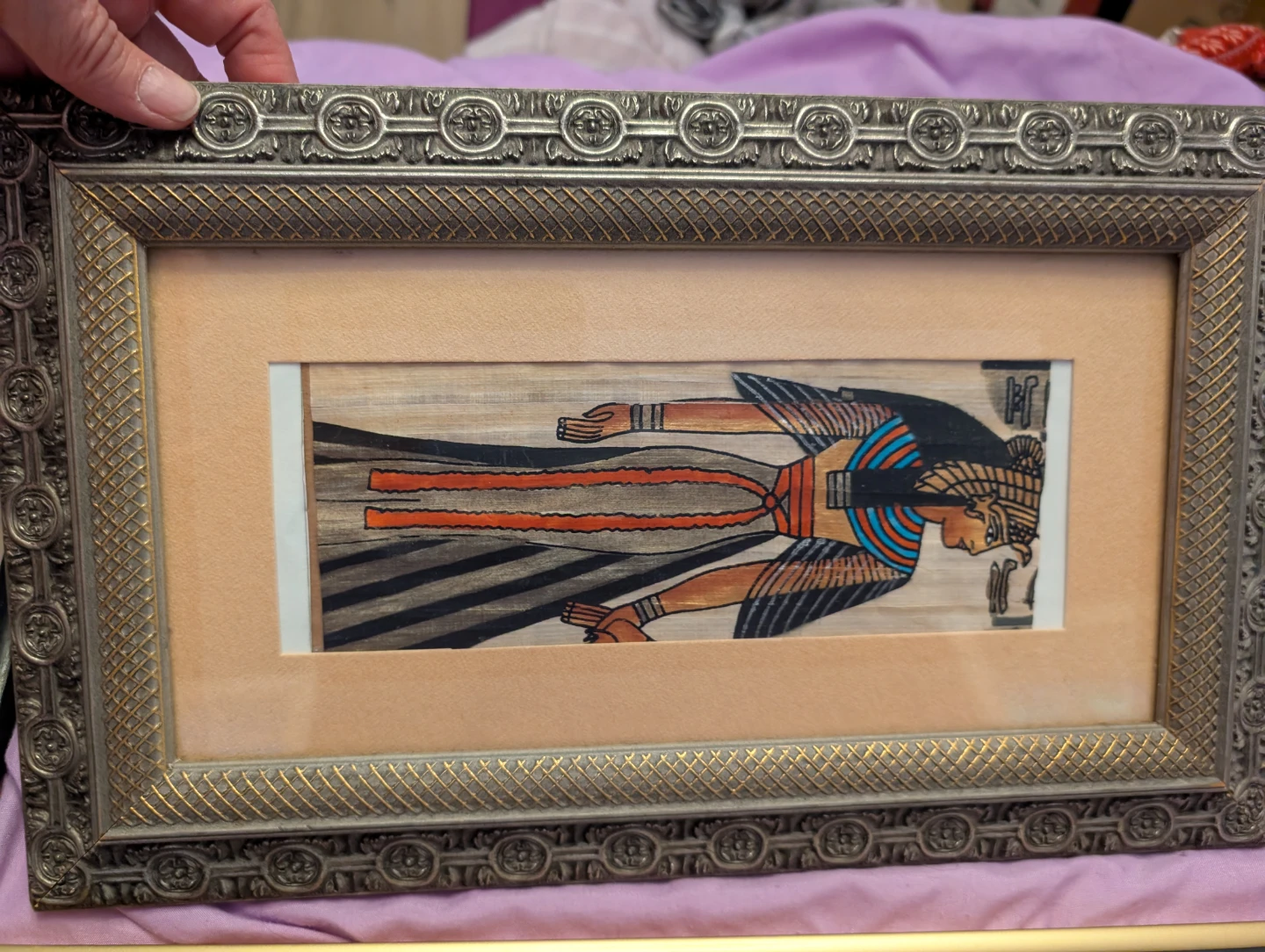 Framed Egyptian Papyrus Art Lot - photo 2