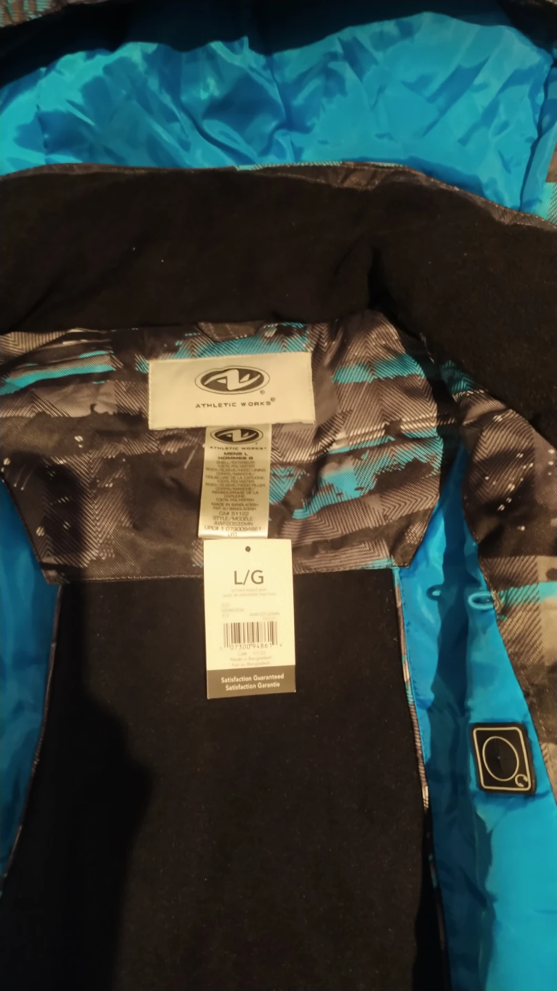 Athletic Works Men's Hooded Winter Jacket Size L/G - photo 2