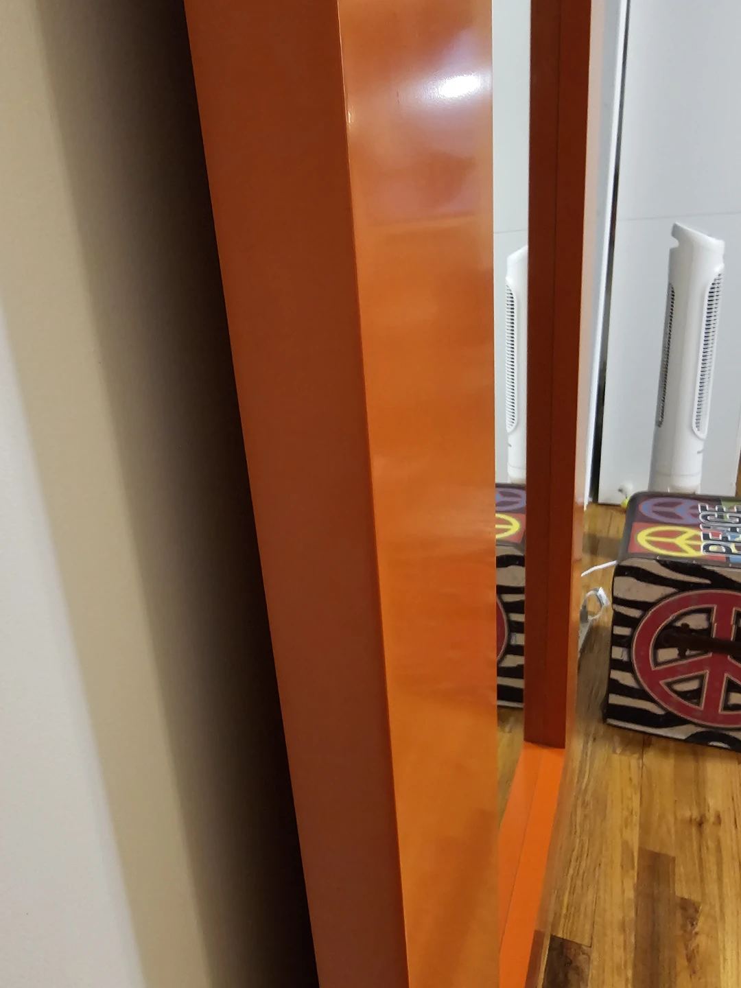 Large Orange Framed Mirror - photo 3