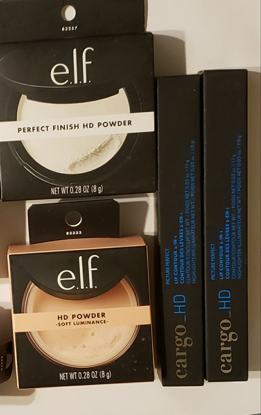 🏆e.l.f. Perfect Finish HD Powder & Cargo HD Lip Contour 2-in-1🏆