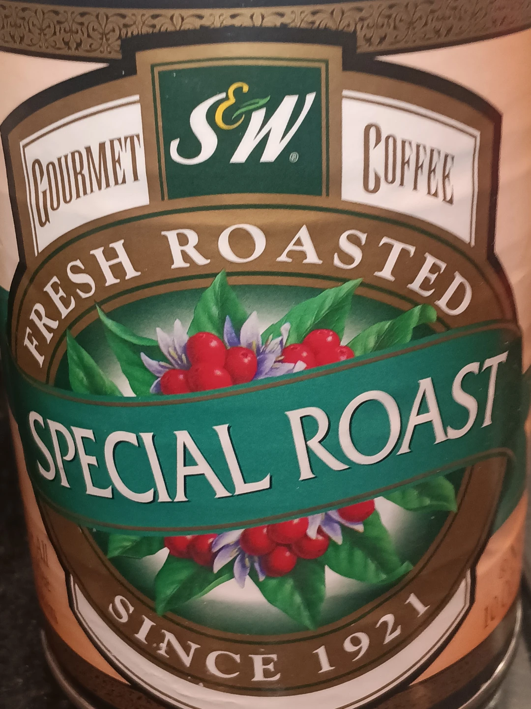 S&W Gourmet Fresh Roasted Special Roast Coffee