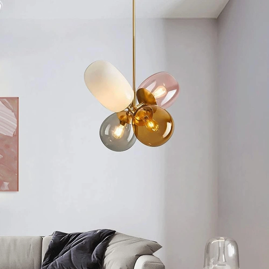 KCO Modern Glass Globe Chandelier