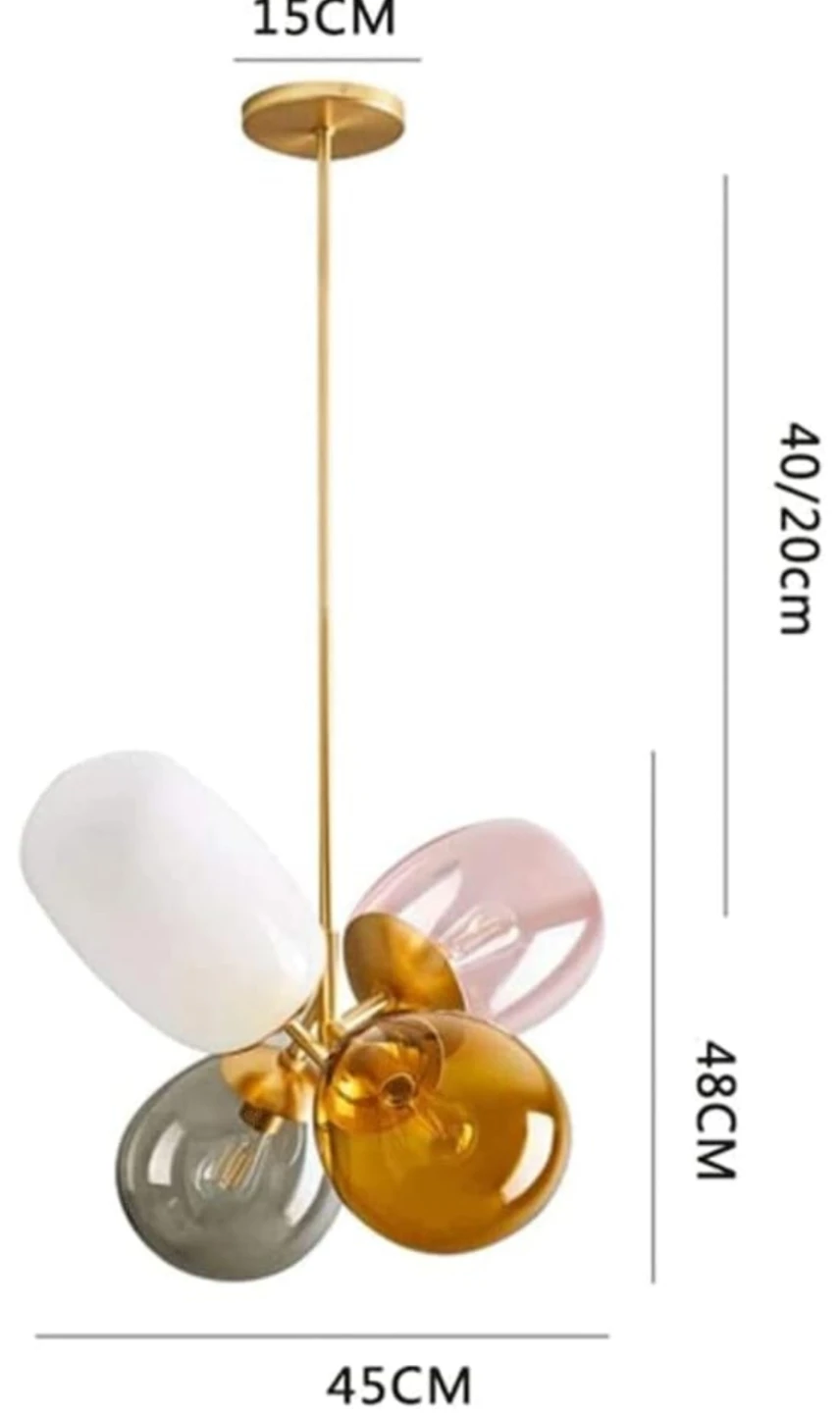 KCO Modern Glass Globe Chandelier - photo 2