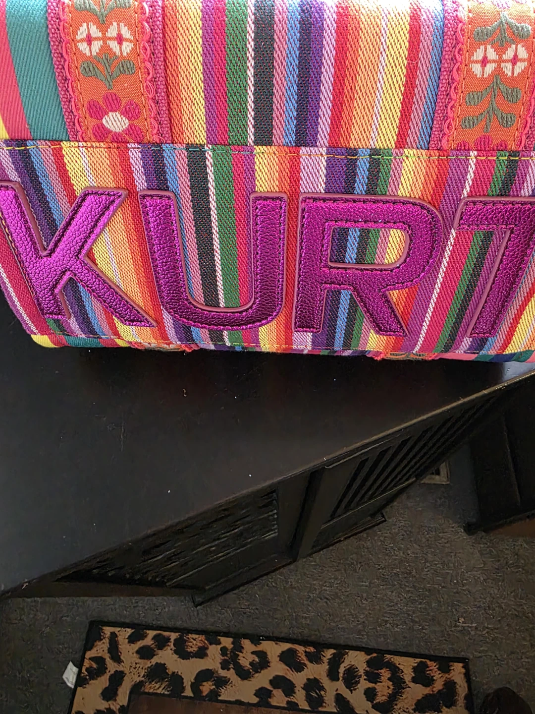 Kurt Geiger Rainbow Striped Tote Bag - photo 2