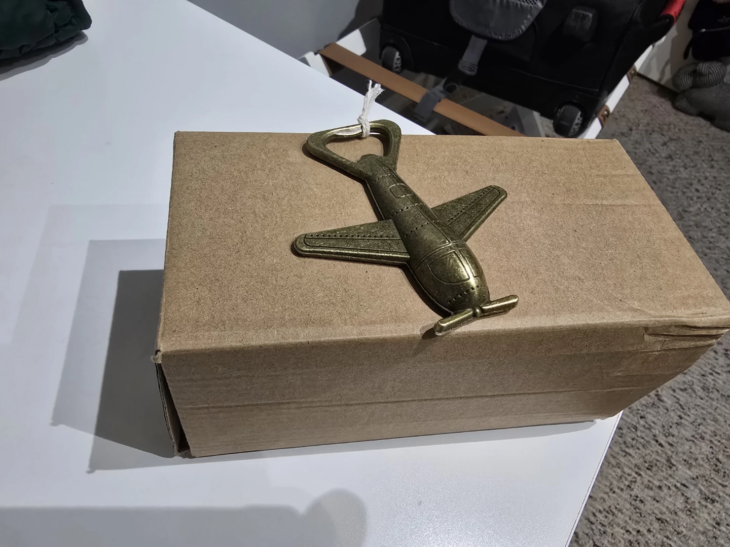 Kate Aspen Airplane Bottle Opener  Brass w/ Tag - photo 5