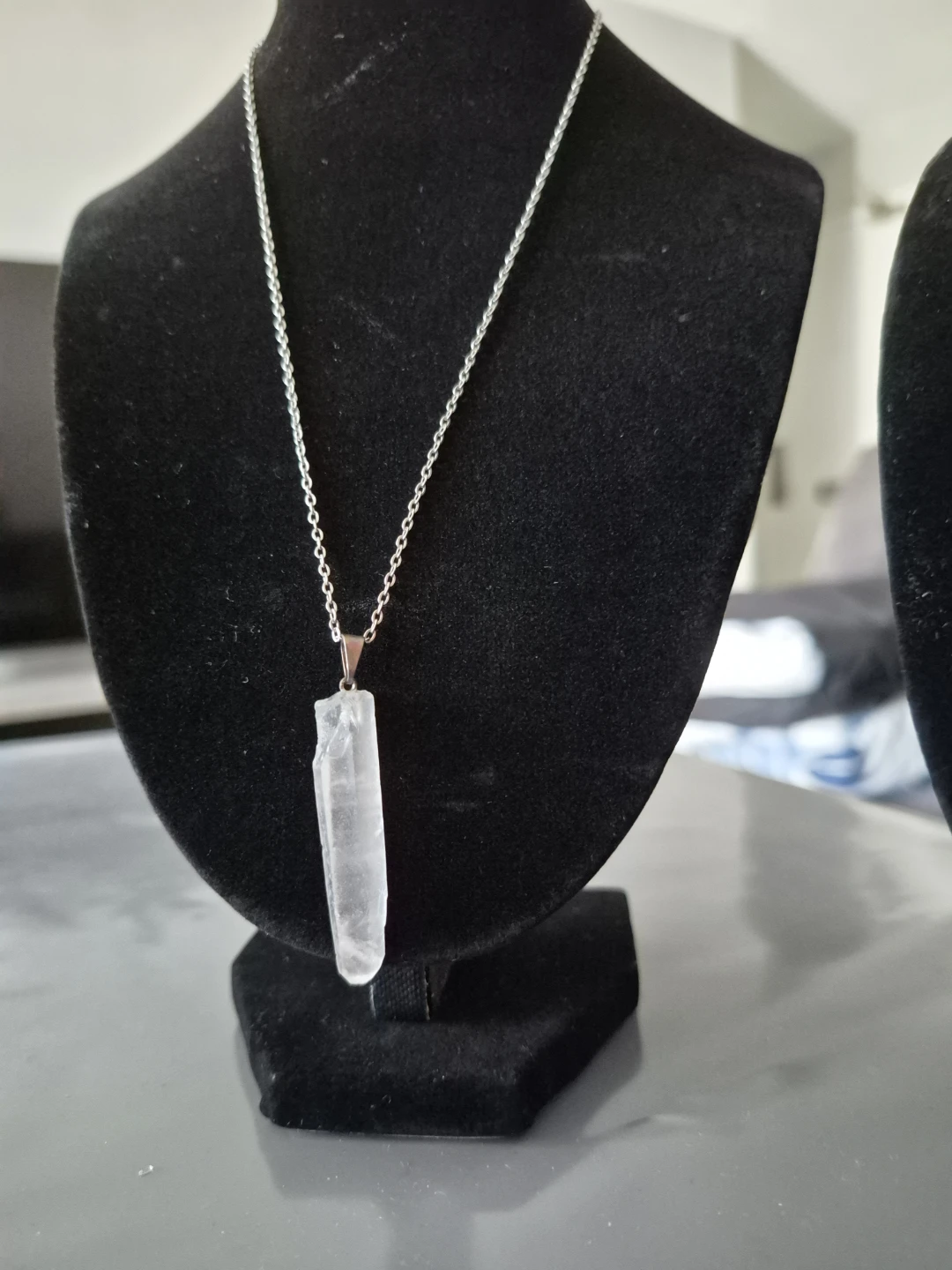 Quartz Crystal Pendant Necklace