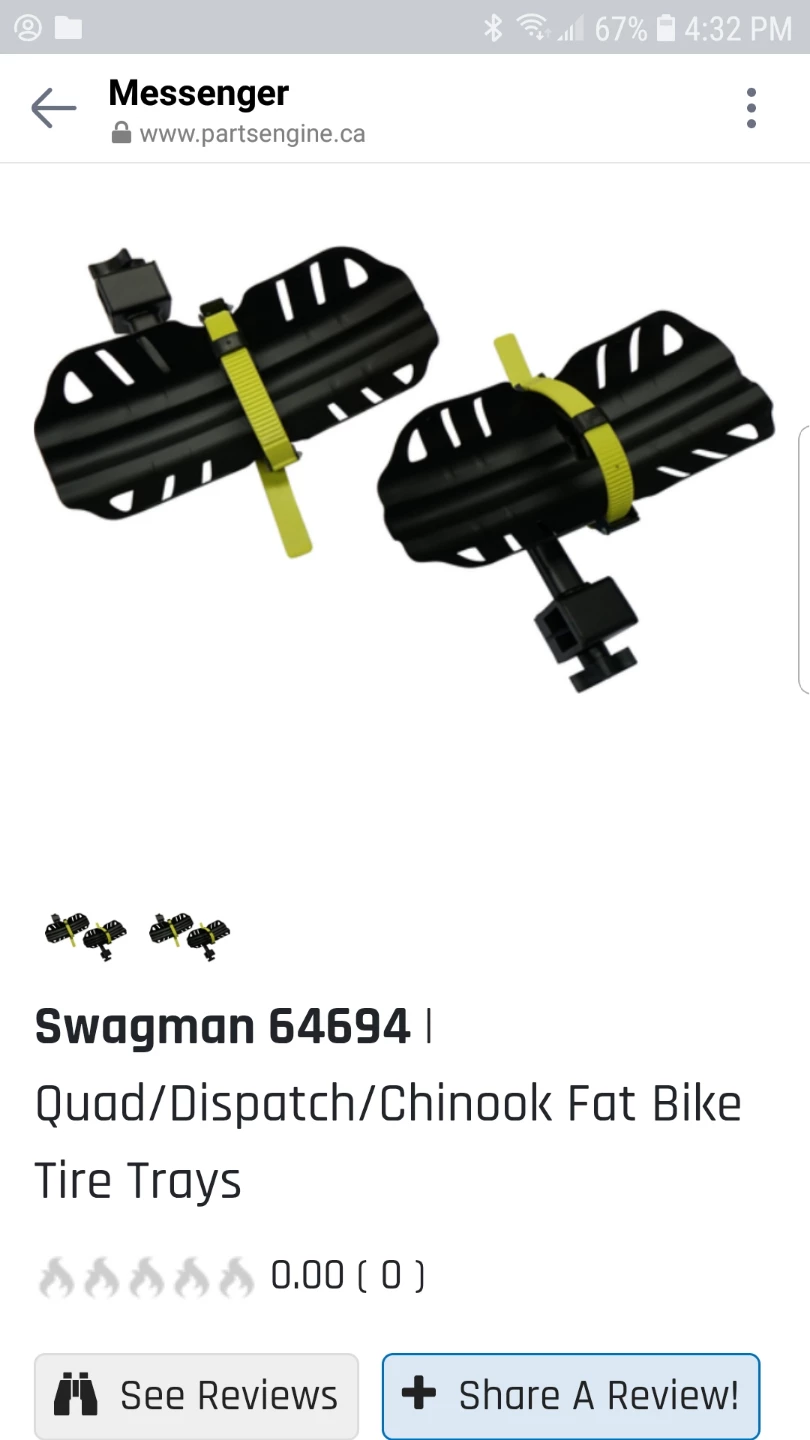 Swagman 64694 | Quad/Dispatch/Chinook Fat Bike Tire Trays - photo 4