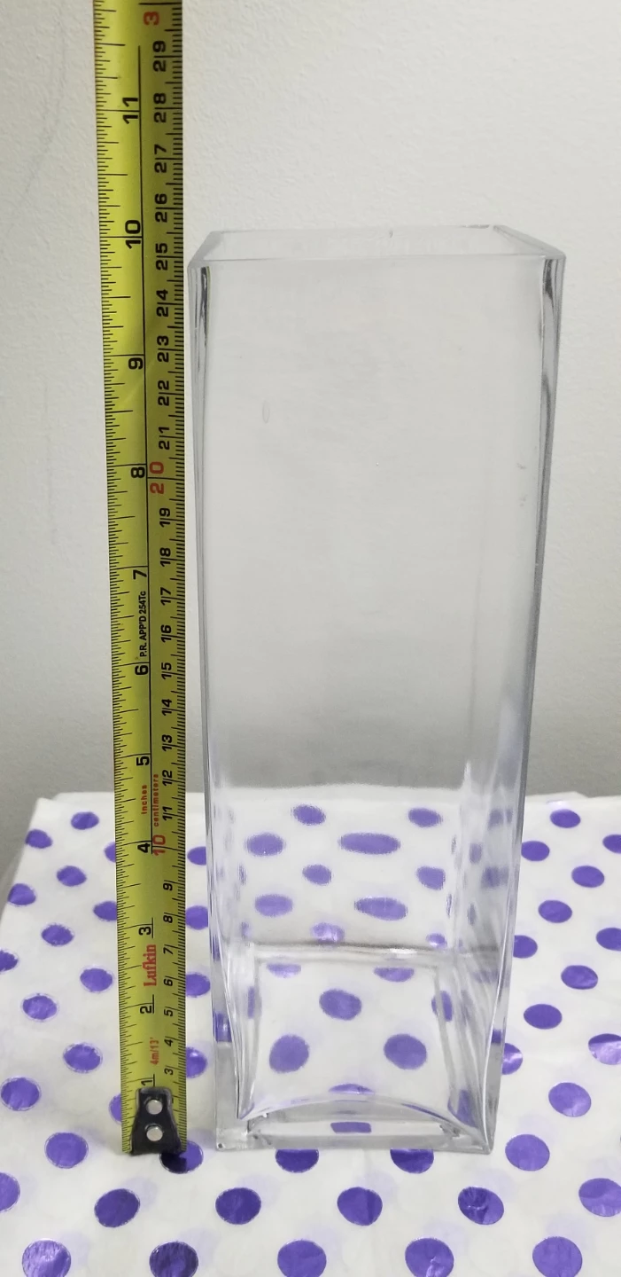 TWO Clear Glass Vases - photo 3