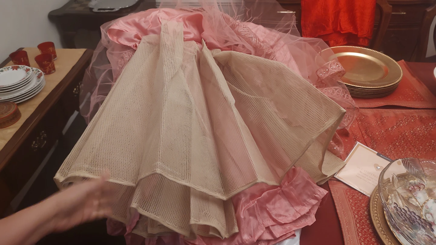 Pink Tulle netting can can - photo 3