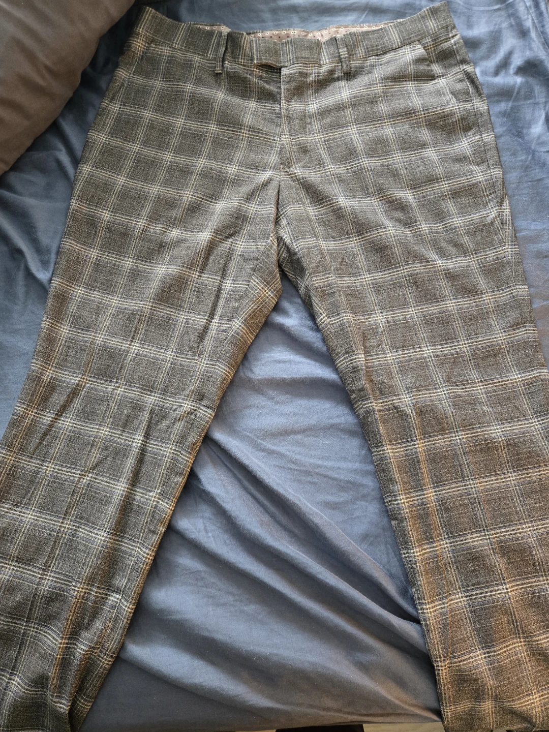 Cmtlab Plaid Slim Fit Pants 34x30 - photo 4