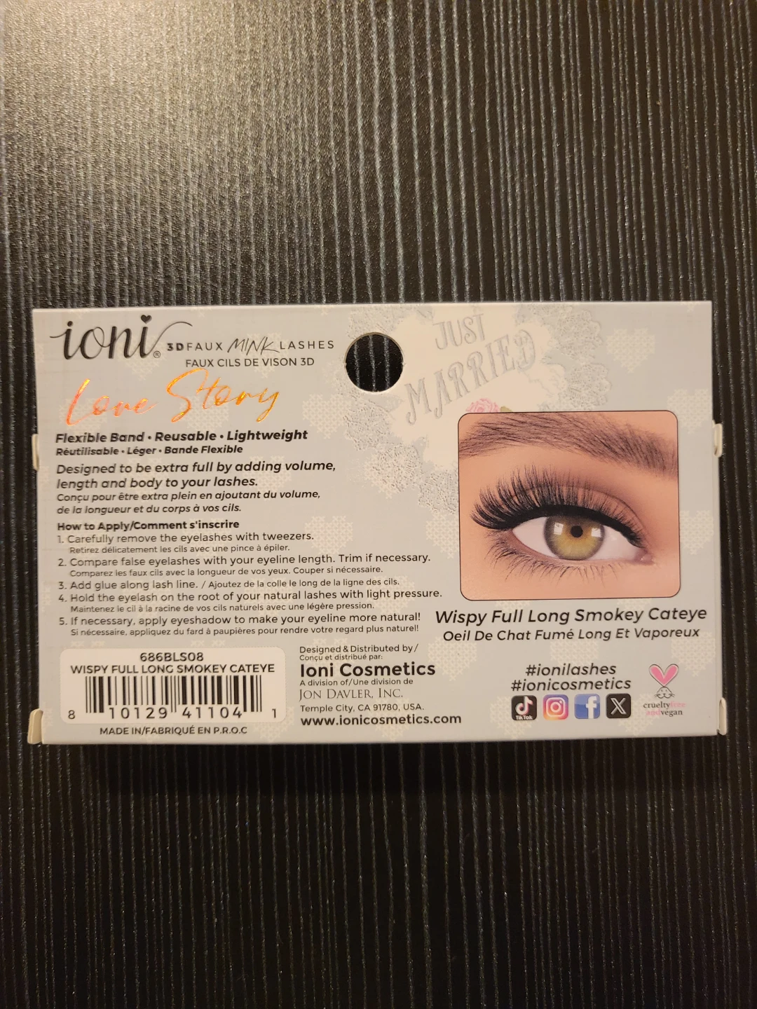 Ioni 3DFaux Mink Lashes Wispy Full Long Smokey Cateye - photo 2